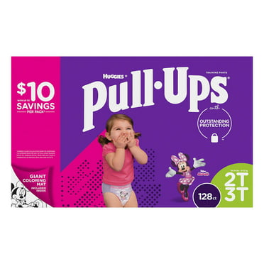 8-12kgs Girls Minnie Mouse Training Pull Ups Huggies 52 Explorers 9-18 Months 